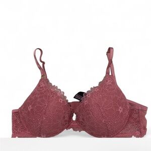 Victoria's Secret‎ very sexy up lift plunge Lace Bra in Mauve